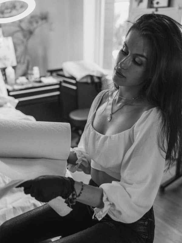 artist in the studio